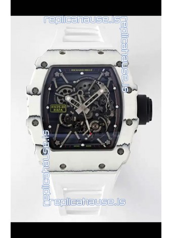 Richard Mille RM35-01 Rafael Nadal Carbon Fiber Casing with Genuine Tourbillon Super Clone Watch 