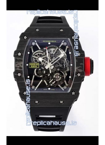 Richard Mille RM35-01 Rafael Nadal Carbon Fiber Casing with Genuine Tourbillon Super Clone Watch 