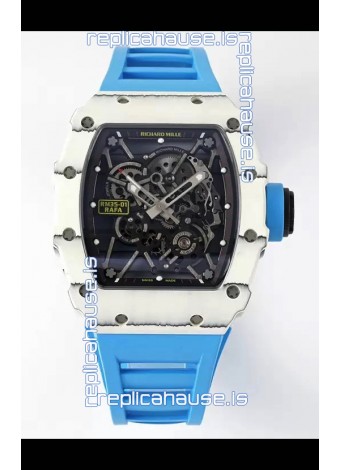 Richard Mille RM35-01 Rafael Nadal Carbon Fiber Casing with Genuine Tourbillon Super Clone Watch 