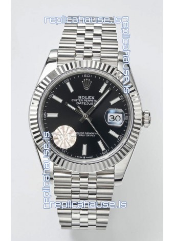 Rolex Datejust Cal.3235 Movement Swiss Watch 1:1 Mirror Replica 904L Steel 41MM - Black Dial 