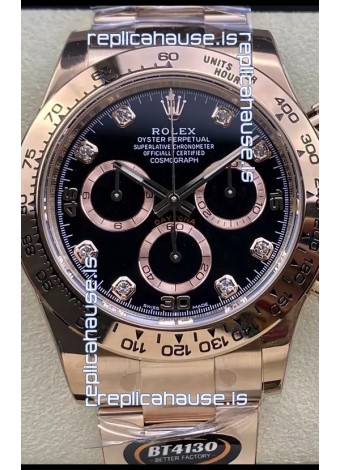 Rolex Cosmograph Daytona M116505 Rose Gold Original Cal.4130 Movement - 904L Steel Watch
