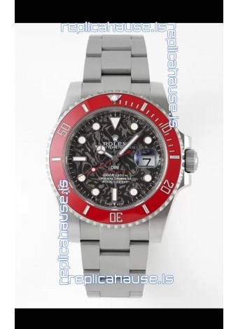 Rolex Submariner DiW Stainless Steel Casing Ceramic Red Bezel Edition Watch 
