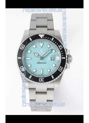 Rolex Submariner DiW Stainless Steel Casing Black Ceramic Bezel Blue Dial Edition Watch 