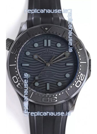 Omega Seamaster 300M "Black Black" Ceramic Case Swiss 1:1 Mirror Replica Watch 
