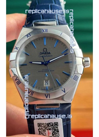 Omega Co-Axial Constellation 39MM 904L Steel Grey Dial 1:1 Mirror Replica Watch