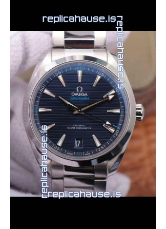Omega Seamaster Aquaterra 150M 41MM Swiss Replica Watch in Blue Dial 1:1 Mirror Replica