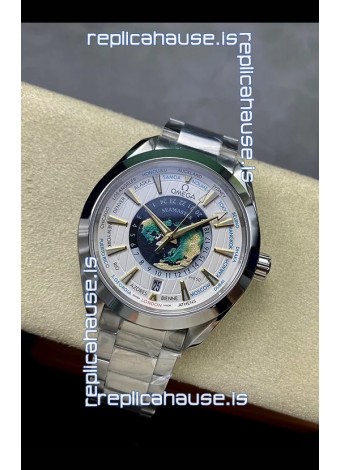 Omega Seamaster Aquaterra 150M Worldtimer White Dial 1:1 Mirror Replica Watch