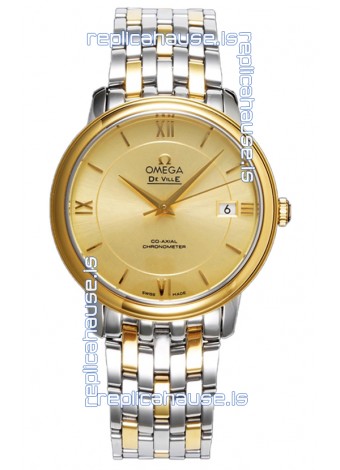 Omega De Ville Co-Axial Chronometer 36.8MM Swiss Replica Watch in Two Tone Casing