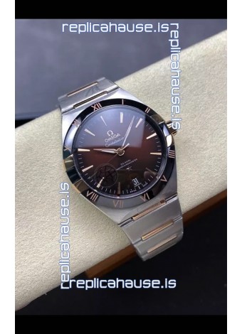 Omega Super Clone Co-Axial Constellation Stainless Brown Dial Replica Watch