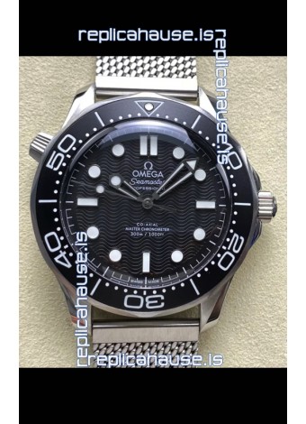 Omega Seamaster Super Clone 300M Master Chronometer Black Swiss 904L Steel Watch