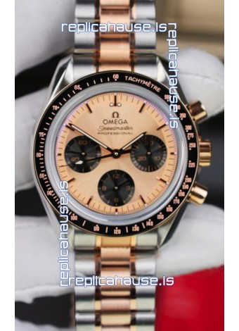 Omega Speedmaster Professional Moonwatch Two Tone Sedna Gold Swiss Replica Watch