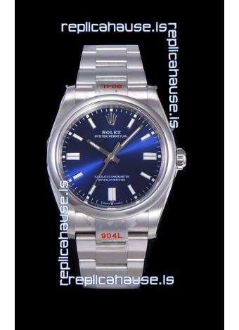 Rolex Oyster Perpetual REF#124300 41MM Cal.3230 Movement Swiss Replica Dark Blue Dial 904L Steel 1:1 Mirror Replica Watch