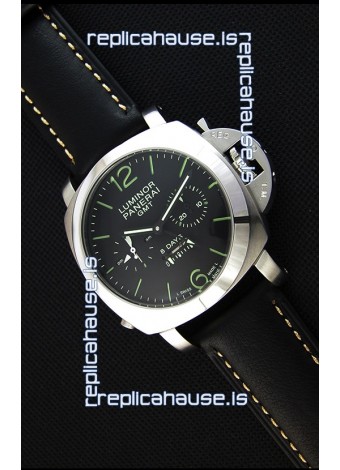 Panerai Luminor GMT 8 Days Power Reserve Japanese Replica Watch 