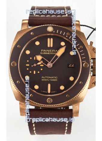 Panerai Super Clone Submersible PAM968 Bronzo Swiss P9010 Movement Watch