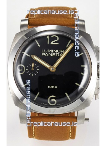 Panerai Super Clone Luminor 1950 PAM127 904L Steel Edition Swiss Replica Watch