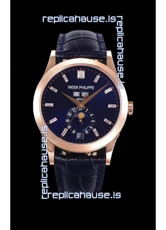 Patek Philippe Annual Calendar 5396R-012 Complications Swiss Replica Watch in Blue Dial 