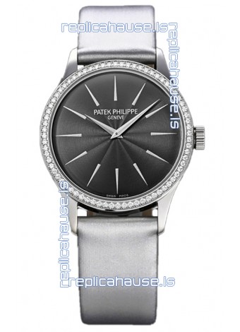 Patek Philippe Calatrava 4997 Ladies Steel Case Grey Dial with Swiss Automatic Movement Watch
