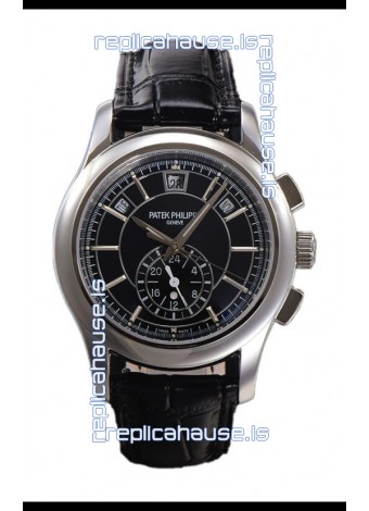 Patek Philippe 5205 Complications Moonphase Black Dial 1:1 Mirror Swiss Replica Watch