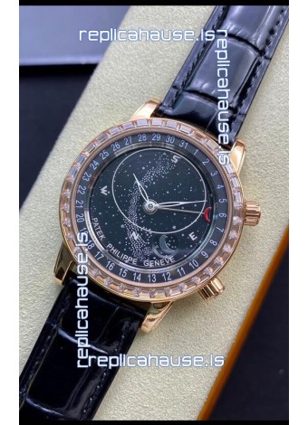 Patek Philippe 6104R Grand Compilations Handwind Swiss Replica Watch - Diamonds Bezel