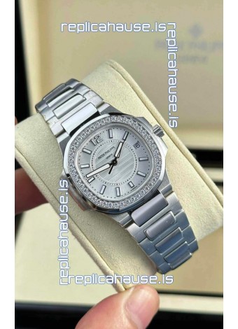 Patek Philippe Nautilus Super Clone 7010 32MM 1:1 Mirror Replica Steel Dial 
