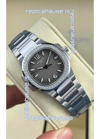 Patek Philippe Nautilus Super Clone 7010 32MM 1:1 Mirror Replica Grey Dial 