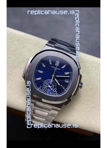 Patek Philippe Nautilus 5980/1A 40th Anniversary Chronograph Steel Case in Purple Dial - 1:1 Mirror Replica
