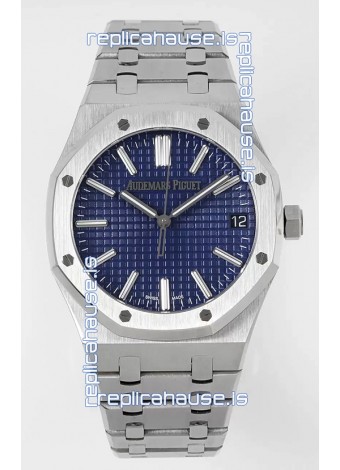 Audemars Piguet Royal Oak 15510 41MM 50th Anniversary Blue Dial 904L Steel 1:1 Mirror Replica