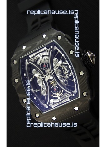 Richard Mille RM53-01 Pablo Mac Donough Black Carbon Case Swiss Replica Watch 
