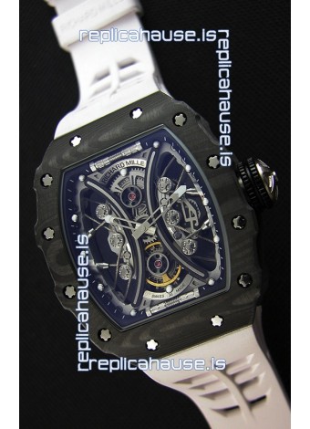 Richard Mille RM53-01 Pablo Mac Donough Black Carbon Case Swiss Replica Watch 