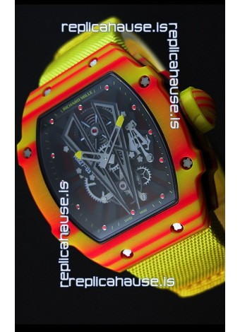 Richard Mille 27-03 Tourbillon Rafael Nadal Forged Carbon Swiss Replica Watch 