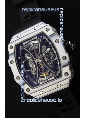 Richard Mille RM53-01 Pablo Mac Donough White Carbon Case Swiss Replica Watch 