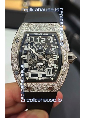 Richard Mille RM67-01 Diamonds Titanium Casing 1:1 Swiss Replica Watch 