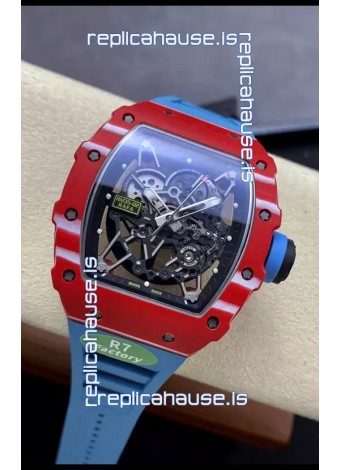 Richard Mille RM35-02 Rafael Nadal Carbon Blue Strap with Genuine Tourbillon Super Clone Watch
