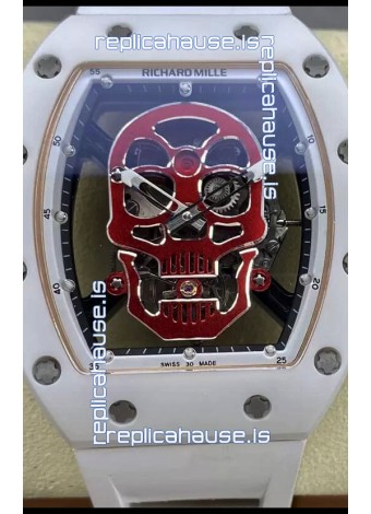 Richard Mille RM052-01 Skull Genuine Tourbillon Edition Watch in Ceramic Casing