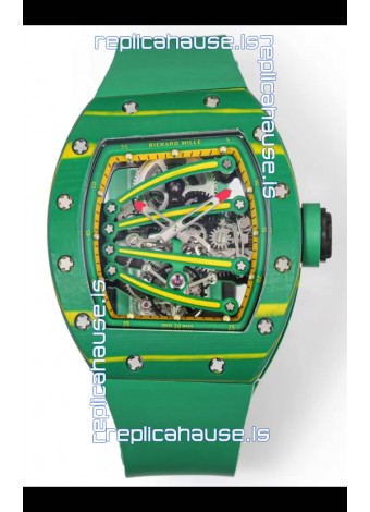 Richard Mille Super Clone RM59-01 Green Carbon NTPT Case Swiss Replica Watch