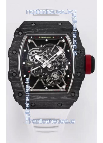 Richard Mille RM35-01 Rafael Nadal Carbon Fiber Casing with Genuine Tourbillon Super Clone Watch