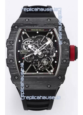 Richard Mille RM35-01 Rafael Nadal Carbon Fiber Casing with Genuine Tourbillon Super Clone Watch