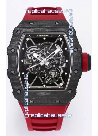 Richard Mille RM35-01 Rafael Nadal Carbon Fiber Casing with Genuine Tourbillon Super Clone Watch