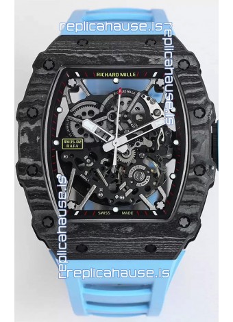 Richard Mille RM35-02 Rafael Nadal Carbon Fiber Casing with Genuine Tourbillon Super Clone Watch