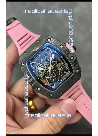Richard Mille RM35-02 Rafael Nadal Carbon Fiber Casing with Genuine Tourbillon Super Clone Watch