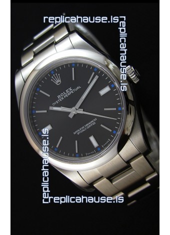 Rolex Oyster Perpetual Cal.3132 Movement Swiss Black Dial Oyster Strap - Ultimate 904L Steel Watch 