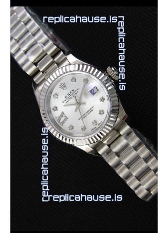 Rolex Datejust Ladies Star Diamonds Markers Swiss Watch CAL.2236 Movement 1:1 Mirror Replica