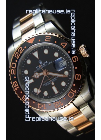 Rolex GMT Masters II 126711CHNR Everose Gold Oyster Steel Swiss Replica 1:1 Mirror Watch