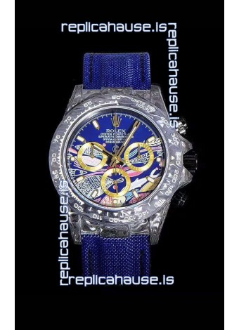 Rolex Daytona CHRONUSART Forged Cabon Casing 1:1 Mirror Replica Multicolored Dial