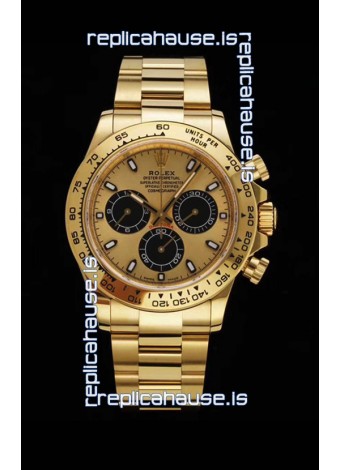 Rolex Daytona 116508 Yellow Gold Original Cal.4130 Movement - 1:1 Mirror 904L Steel Watch