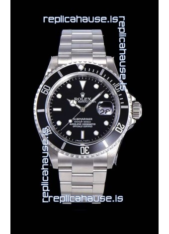 Rolex Submariner Classic Edition Swiss Replica Watch 904L Steel Casing - 1:1 Mirror Replica