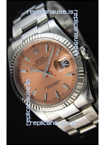 Rolex Datejust Japanese Replica Watch - Champange Dial in 36MM with Oyster Strap