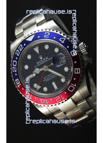 Rolex GMT Masters Japanese Replica Movement Watch in Oyster Strap