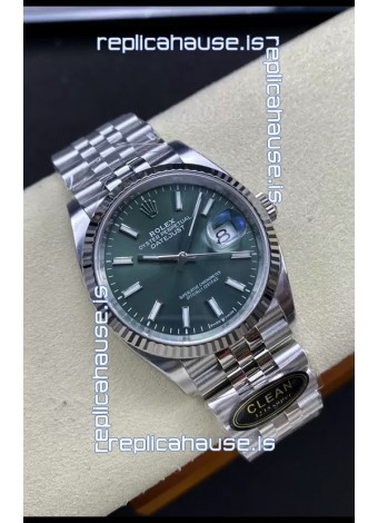Rolex Datejust Cal.3235 Movement 1:1 Mirror Replica 904L Steel 36MM - Green Dial