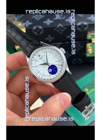 Rolex Cellini Moonphase 904L Stainless Steel REF# 50535 Swiss Replica Watch